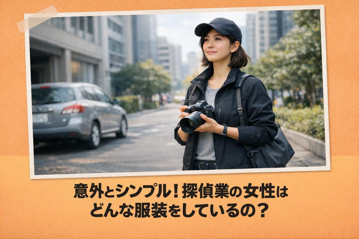 意外とシンプル！探偵業の女性はどんな服装をしているの？