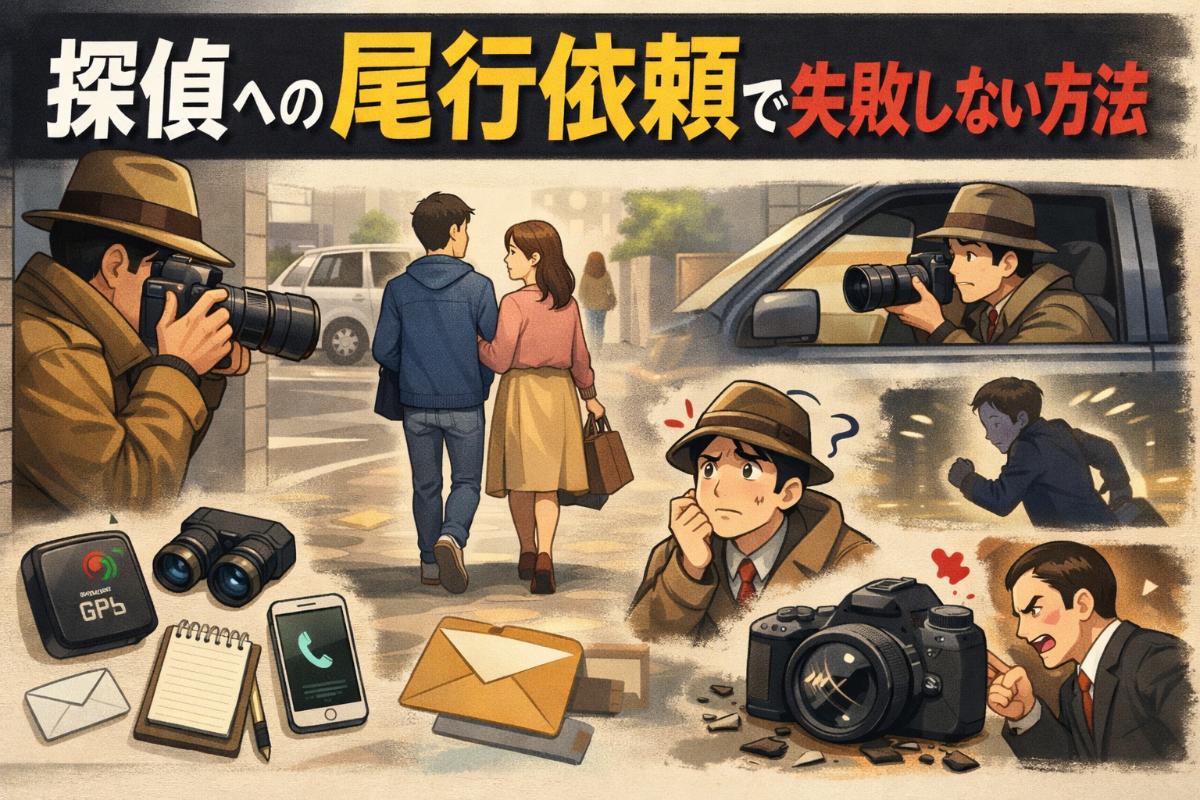 探偵の尾行依頼で失敗しない方法と料金相場を解説