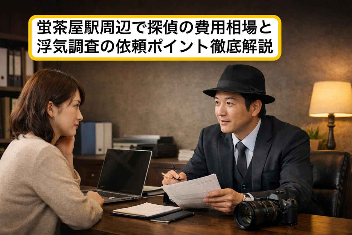 蛍茶屋駅周辺で探偵の費用相場と浮気調査の依頼ポイント徹底解説