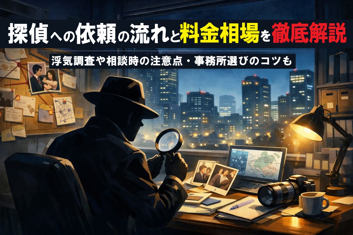 探偵への依頼の流れと料金相場を徹底解説｜浮気調査や相談時の注意点・事務所選びのコツも