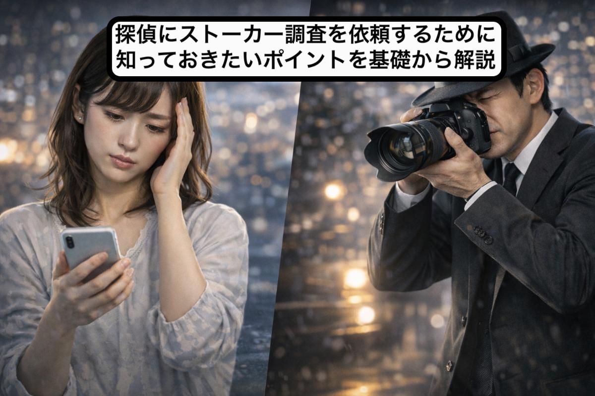 探偵にストーカー調査を依頼するために知っておきたいポイントを基礎から解説