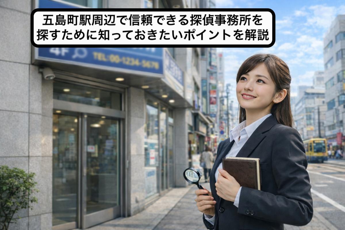 五島町駅周辺で信頼できる探偵事務所を探すために知っておきたいポイントを解説