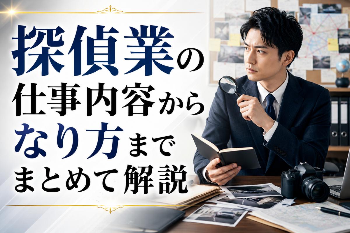 探偵業の仕事内容からなり方までまとめて解説