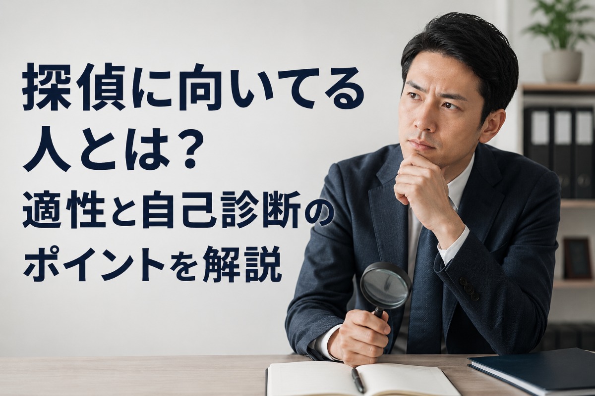 探偵に向いてる人とは？適性と自己診断のポイントを解説
