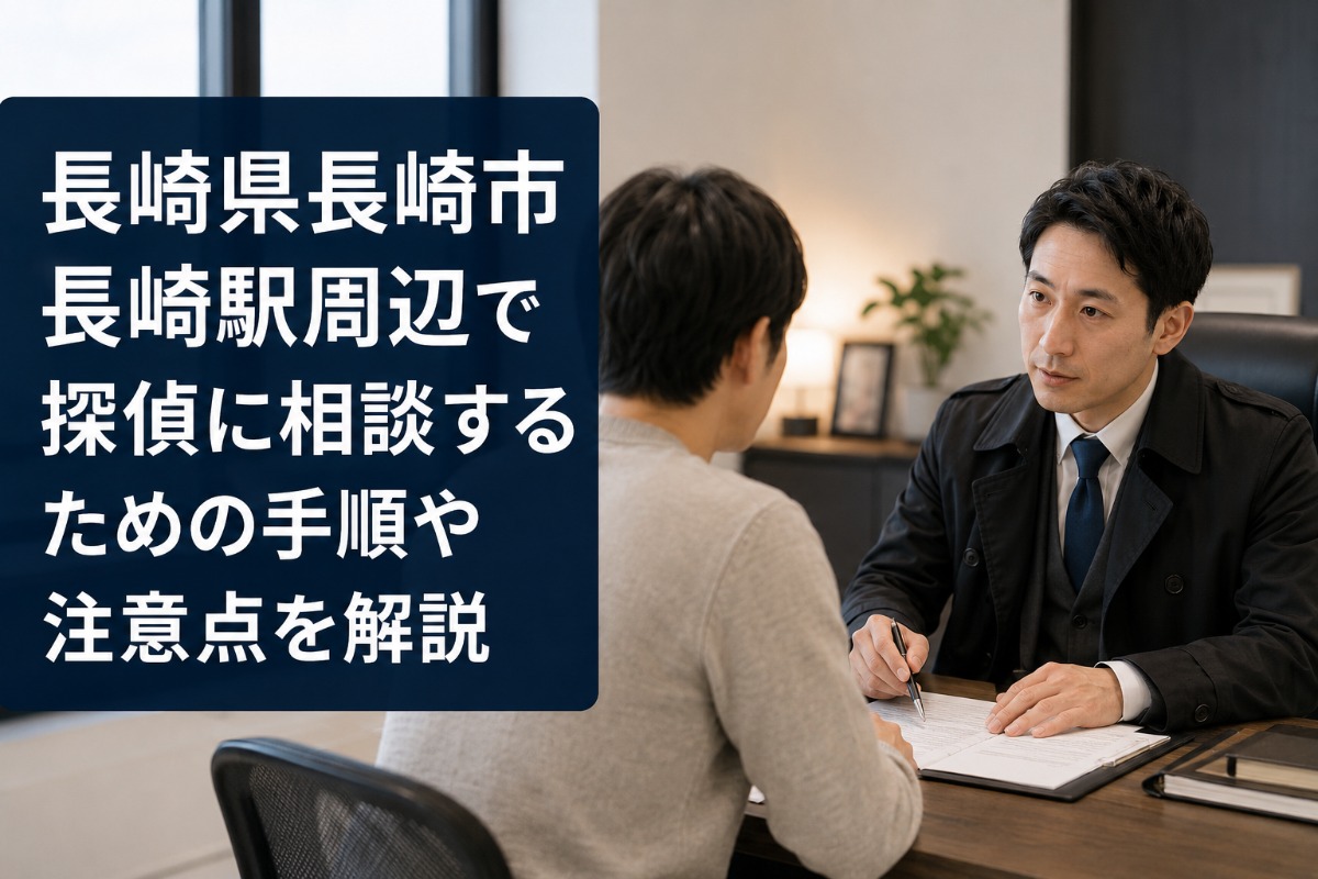 長崎県長崎市長崎駅周辺で探偵に相談するための手順や注意点を解説