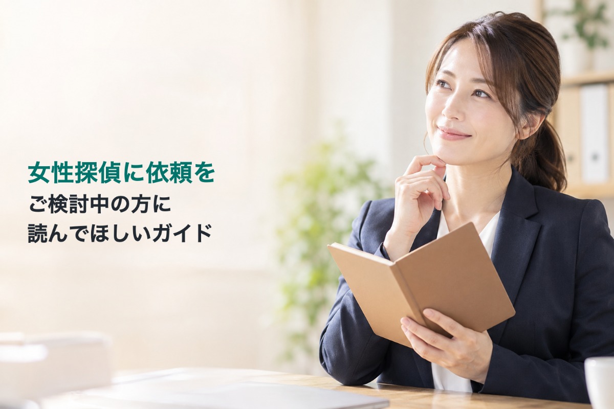 女性探偵に依頼をご検討中の方に読んでほしいガイド