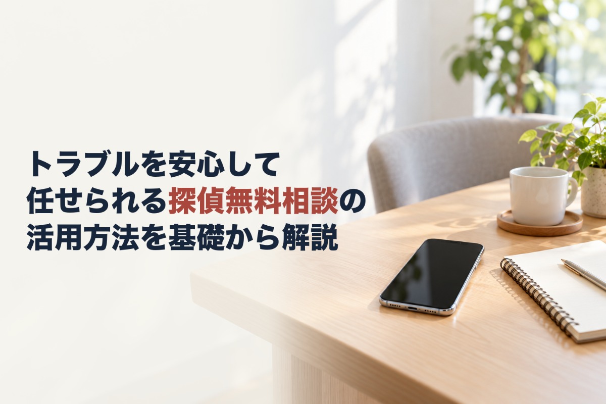トラブルを安心して任せられる探偵無料相談の活用方法を基礎から解説